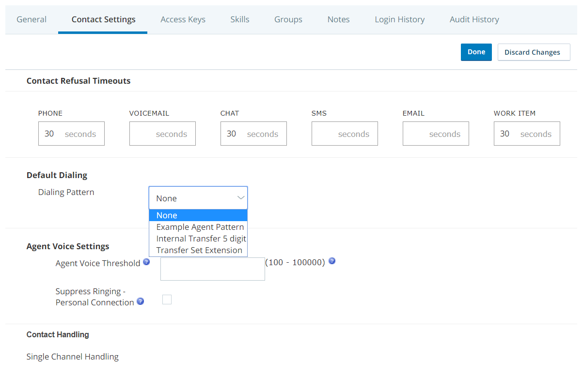 Screenshot showing how to apply a pattern set to an employee