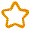 Icon of a star outlined in yellow.