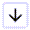 Icon of a black down arrow in a box with a light grey border.