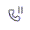 icon of a phone with a pause button, two parallel lines, next to it